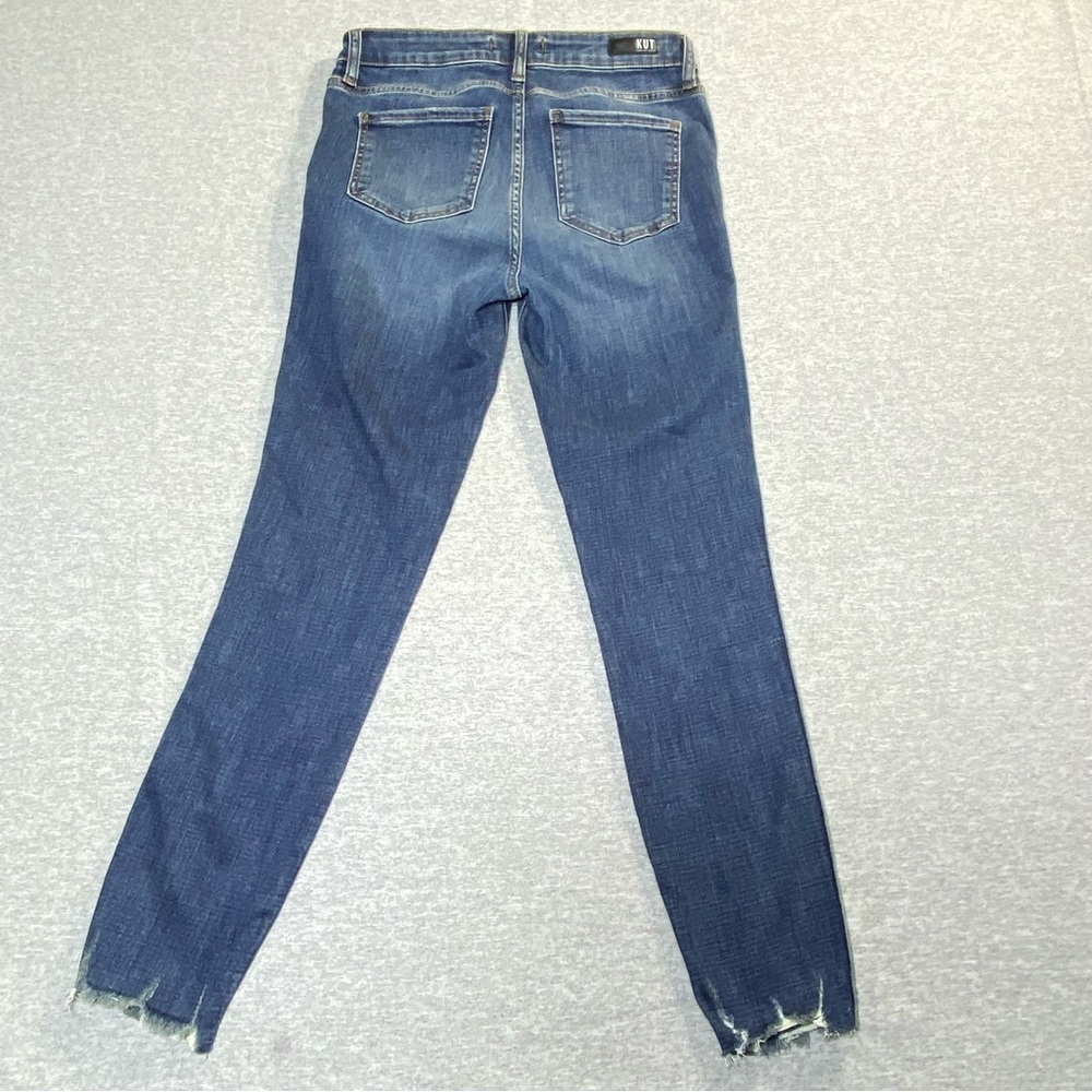 KUT From The Kloth Jeans Womens 2 Connie Fab AB Hi Rise Ankle Skinny Raw Hem - Picture 6 of 14